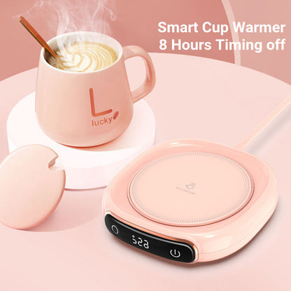 Smart Coffee Mug Warmer — USB Heated Coaster with Constant Temperature for Desk & Office