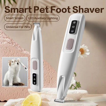 Pet Hair Trimmer 2025 — Waterproof Rechargeable Grooming Clippers for Dogs & Cats, LED Precision Trimming