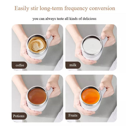 Rechargeable Automatic Stirring Cup — Magnetic Self-Stirring Coffee Mug for Easy Mixing