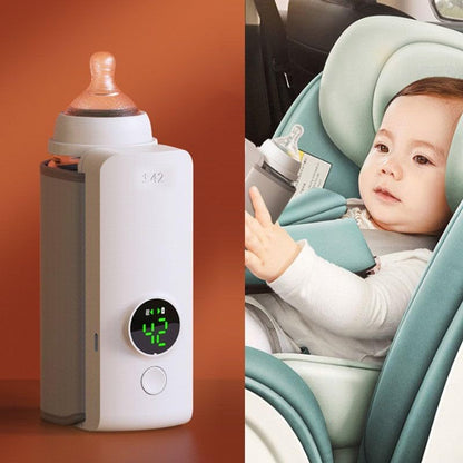 Portable Wireless Baby Bottle Warmer — USB Rechargeable Milk Warmer with Constant Temperature