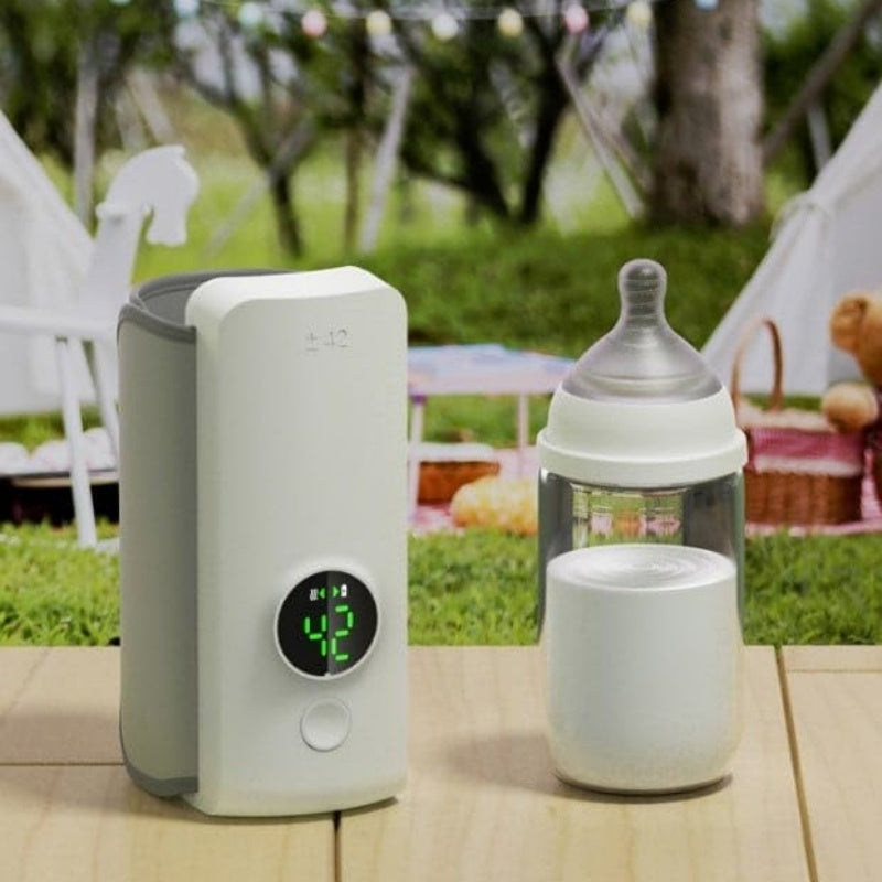 Portable Wireless Baby Bottle Warmer — USB Rechargeable Milk Warmer with Constant Temperature