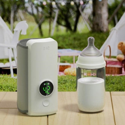 Portable Wireless Baby Bottle Warmer — USB Rechargeable Milk Warmer with Constant Temperature