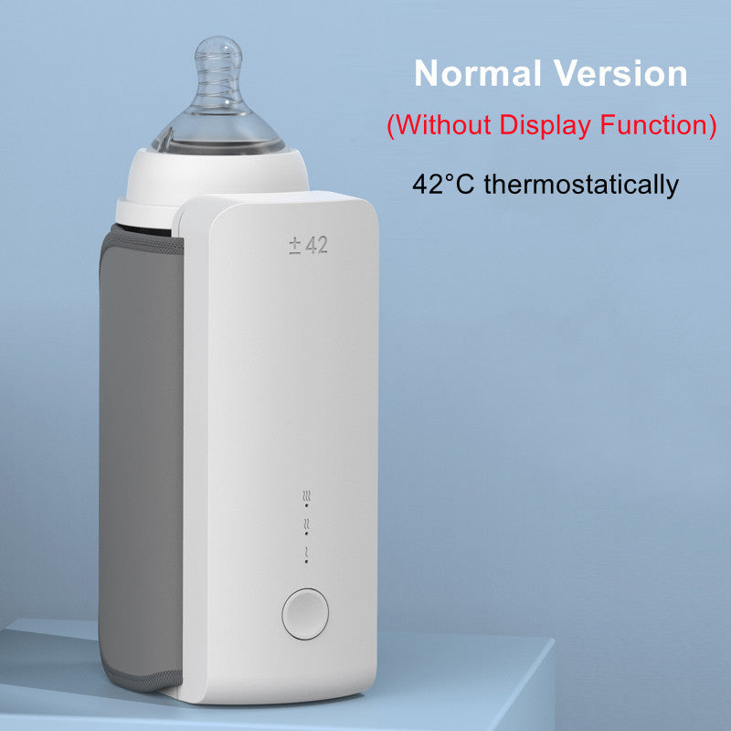 Portable Wireless Baby Bottle Warmer — USB Rechargeable Milk Warmer with Constant Temperature