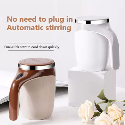 Rechargeable Automatic Stirring Cup — Magnetic Self-Stirring Coffee Mug for Easy Mixing