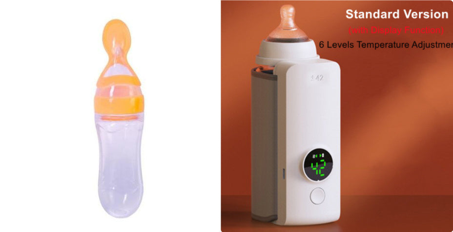 Portable Wireless Baby Bottle Warmer — USB Rechargeable Milk Warmer with Constant Temperature